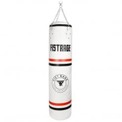 Fistrage USA FISTRAGE Heavy Punch Bag 5ft White Microfiber Leather (Filled & Unfilled) Boxing All