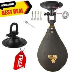 FISTRAGE SPEED BAG MATT BLACK/GOLD