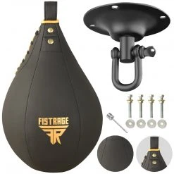 FISTRAGE SPEED BAG MATT BLACK/GOLD