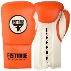 FISTRAGE Competition Professional Lace Up Boxing Gloves