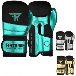 FISTRAGE Boxing Gloves BULGING DERMIS Metallic Leather MMA Training Muay Thai Sparring For Men & Women Boxing All