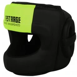Boxing All FISTRAGE Microfiber Leather Head Guard Full Face With Nose Protection