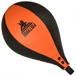 Fistrage USA FISTRAGE Speed Bag Leather Lightweight Boxing Ball MMA Muay Thai Training Punching Dodge Striking With Free Hanging Swivel Workout Speedball Kit Kicking Equipment Speed Bags