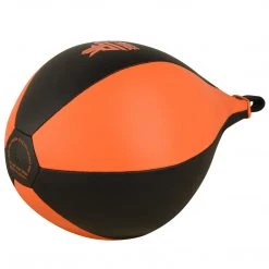 Fistrage USA FISTRAGE Speed Bag Leather Lightweight Boxing Ball MMA Muay Thai Training Punching Dodge Striking With Free Hanging Swivel Workout Speedball Kit Kicking Equipment Speed Bags