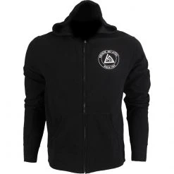 Gracie Jiu-Jitsu Black Gracie Academy Zip Hooded Sweatshirt Apparel